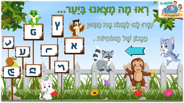 הכרת אותיות א'-ב' | מותאם לי - מותאם לי